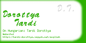 dorottya tardi business card